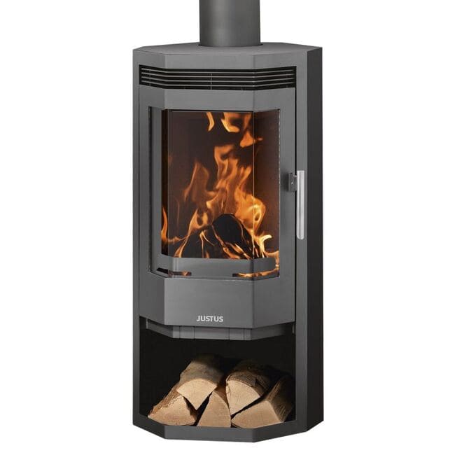 Estufa de chimenea Justus Usedom 5 acero fundido gris Estufa de chimenea Justus Usedom 5 acero fundido gris