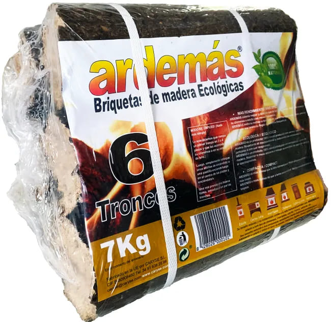 pack-de-briquetas-de-madera-caryse-de-7-kg Pack de briquetas de madera CARYSE de 7 kg