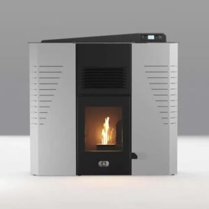 STUFE A PELLET ITALIA SRL- MARMOLADA 14 KW-VENTILADA- CALIENTA HASTA 130 M2 - BLANCA