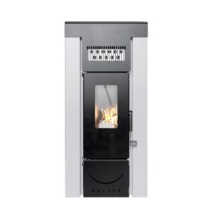 STUFE A PELLET ITALIA SRL- NIAGARA 14 KW- CALIENTA HASTA 130 M2 - BLANCO